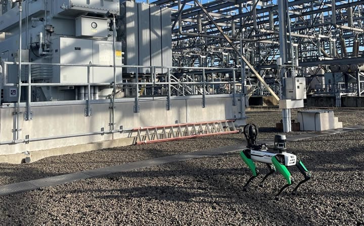 Robot dog to inspect substations